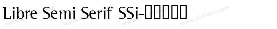 Libre Semi Serif SSi字体转换